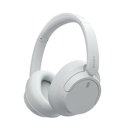 Sony WH-CH720N Active Noise Cancellation Wireless Bluetooth Over Ear Headphones with Mic, Adaptive Sound Control, Quick Charge, Up to 35Hrs Battery, Customized EQ- White