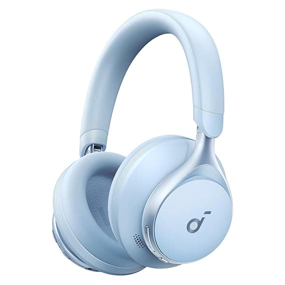 soundcore by Anker,Space One,Active Noise Cancelling in Ear Headphones,2X Stronger Voice Reduction,40H ANC Playtime,App Control,Ldac Hi-Res Wireless Audio,Comfortable Fit,Clear Calls,Bluetooth 5.3