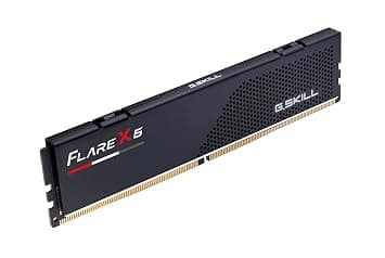 G.Skill Flare X5 Series DDR5 RAM (AMD Expo & Intel XMP 3.0) 16GB (1x16GB) Up to 6000MT/s* CL36-36-36-96 1.35V Desktop Computer Memory U-DIMM - Matte Black (F5-6000J3636F16GX1-FX5)