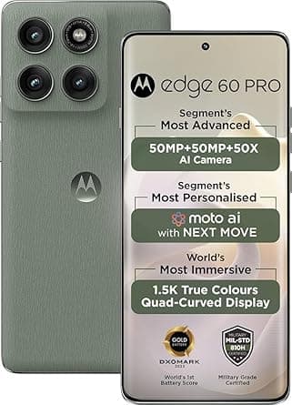 Motorola Edge 60 Pro 5G (Pantone Shadow, 8GB RAM, 256GB Storage)