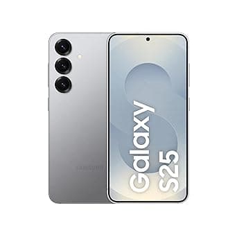 Samsung Galaxy S25 5G Smartphone with Galaxy AI (Silver Shadow, 12GB RAM, 256GB Storage), Snapdragon 8 Elite, 50 MP Camera with ProVisual Engine and 4000mAh Battery