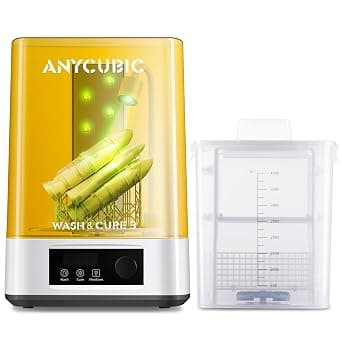 3 idea Imagine Create Print ANYCUBIC Wash and Cure Box for Mars Photons LCD SLA DLP 3D Printer Models UV Rotary Curing Resin Box Cleaning Machine 2 in 1