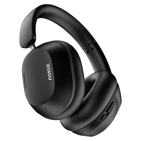 Noise Newly Launched Airwave Max 5 Wireless Over-Ear Headphones with Adaptive Hybrid ANC (up to 50dB), HFA Tech, 80H Playtime, Dual Pairing(Carbon Black)