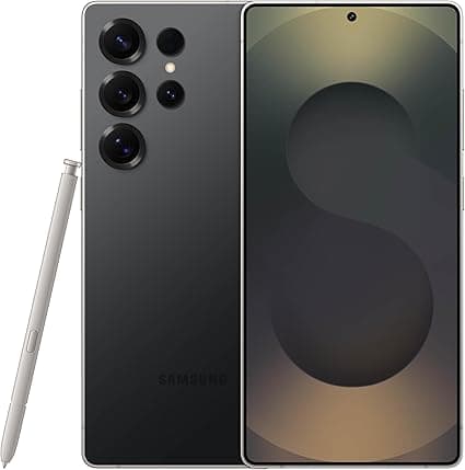 Samsung Galaxy S25 Ultra, 256GB Smartphone, Unlocked Android, AI Night Mode Camera, Snapdragon 8 Elite Fast Processor, 5000mAh Battery, Built-in S Pen, 2025, US 1 Yr Warranty, Titanium Black