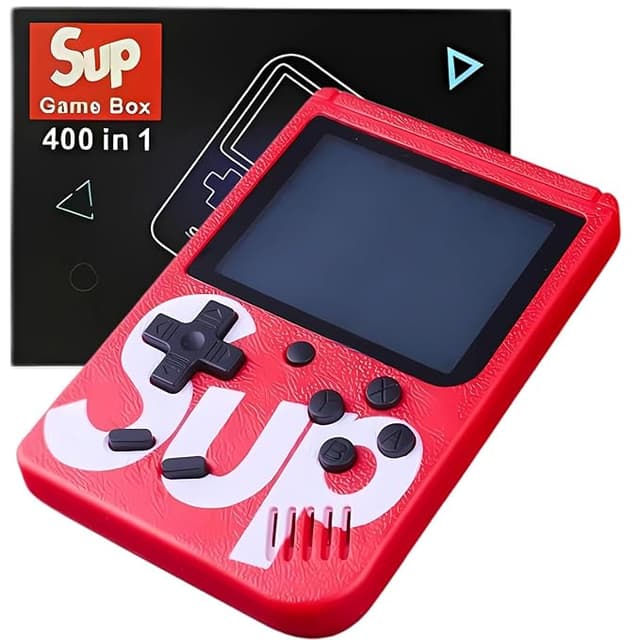 New World SUP Handheld Game Console,Classic Retro Video Gaming Player Colorful LCD Screen USB Rechargeable Portable Game Console with 400 in 1 Classic Old Games Best Toy Gift for Kids