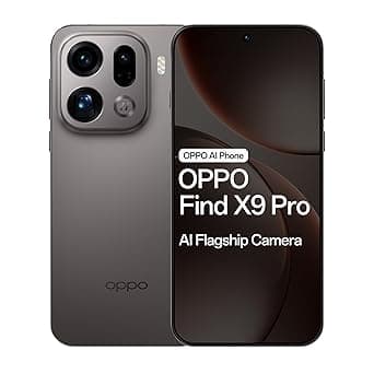 Oppo Find X9 Pro 5G (Titanium Charcoal, 16GB RAM, 512GB Storage) with No Cost EMI/Additional Exchange Offers
