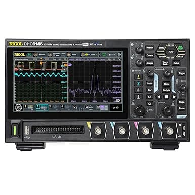 RIGOL Digital Oscilloscope DHO914S 125MHz Frequency Band + 12-bit Vertical Resolution + Maximum 1.25 GSa/s Sample Rate + 4 Analog Channels + 1CH Built-in Signal Generator