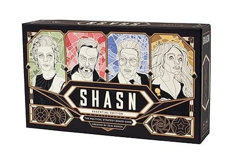 SHASN The Political Strategy Board Game for Adults and Children | 14+ Years | Epic Game of Politics, Ethics and Strategy | 3-5 Players | Multicolor
