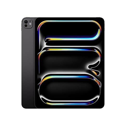 Apple iPad Pro 13″ (M4): Ultra Retina XDR Display, 256GB, Landscape 12MP Front Camera / 12MP Back Camera, LiDAR Scanner, Wi-Fi 6E, Face ID, All-Day Battery Life, Standard Glass — Space Black