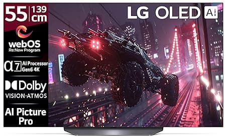 LG 139 cm (55 inches) 4K Ultra HD Smart OLED TV 55B3PSA (Black)