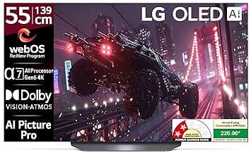 LG 139 cm (55 inches) 4K Ultra HD Smart OLED TV 55B3PSA (Black)