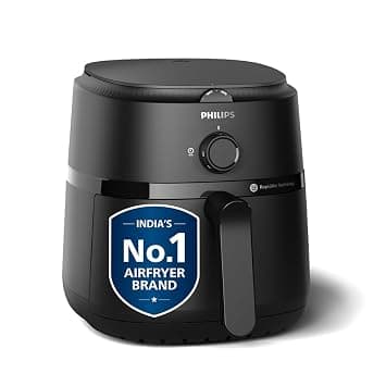 PHILIPS Air Fryer NA120/00, 4.2 Litre, Large | uses up to 90% less fat, with Rapid Air Technology