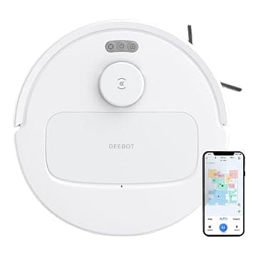 ECOVACS DEEBOT N30 White 2 in 1 Robot Vacuum Cleaner & Mop, New Launch, 10000 Pa Suction, 5200mAh Battery, Covers 3500+ Sq ft in Single Charge, Zero Tangle 2.0 Technology, Advanced TrueMapping