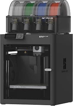 WOL3D Bambu Lab P1S Combo 3D Printer with AMS, Multi Color Printing, High Precision FDM Technology, 500mm/s High Speed, Built-in Camera, 256x256x256 mm Build Volume - Ready to Use 3D Printer Machine