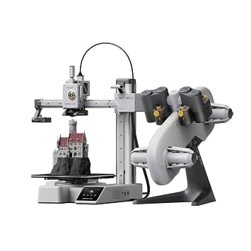 Bambu Lab A1 Mini Combo 3D Printer with AMS Lite by WOL3D - 4 Multi Color Printing Machine, 500mm/s High Speed, 180×180×180mm Build Volume, Auto Calibration, PEI Plate, Supports PLA, PETG, TPU & PVA