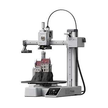 Bambu Lab A1 Mini 3D Printer by WOL3D - High Speed 3D Printers with Full Auto Calibration, Active Flow Rate Compensation, 256×256×256mm Build Volume, Precision Desktop & Quiet 48dB Printing Machine