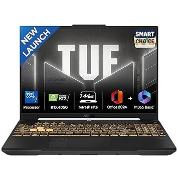 ASUS TUF Gaming F16,Smartchoice,Intel Core 5 Processor 210H,14th Gen Gaming Laptop(RTX 4050-6GB/140WTGP/16GB/512GB/FHD+/16"/144Hz/Win 11/M365 Basic(1Year)*/Office-24/Mecha Gray/2.20 Kg)FX677VU-RL055WS