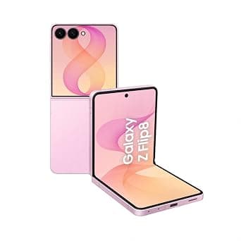 Samsung Galaxy Z Flip8 5G Smartphone with Galaxy AI (Pink, 12GB RAM, 256GB Storage), Hands Free Selfie Camera, Customizable FlexWindow, 4300mAh Battery, Now Brief, Photo Assist