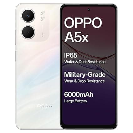 Oppo A5X 5G (Laser White, 4GB RAM, 128GB Storage)